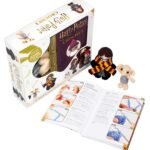 Harry Potter Crochet Kit - box, instruction book, and finished Harry and Dobby amigurumi dolls