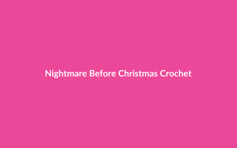 Nightmare Before Christmas Crochet Kit - Crafty Baddie review